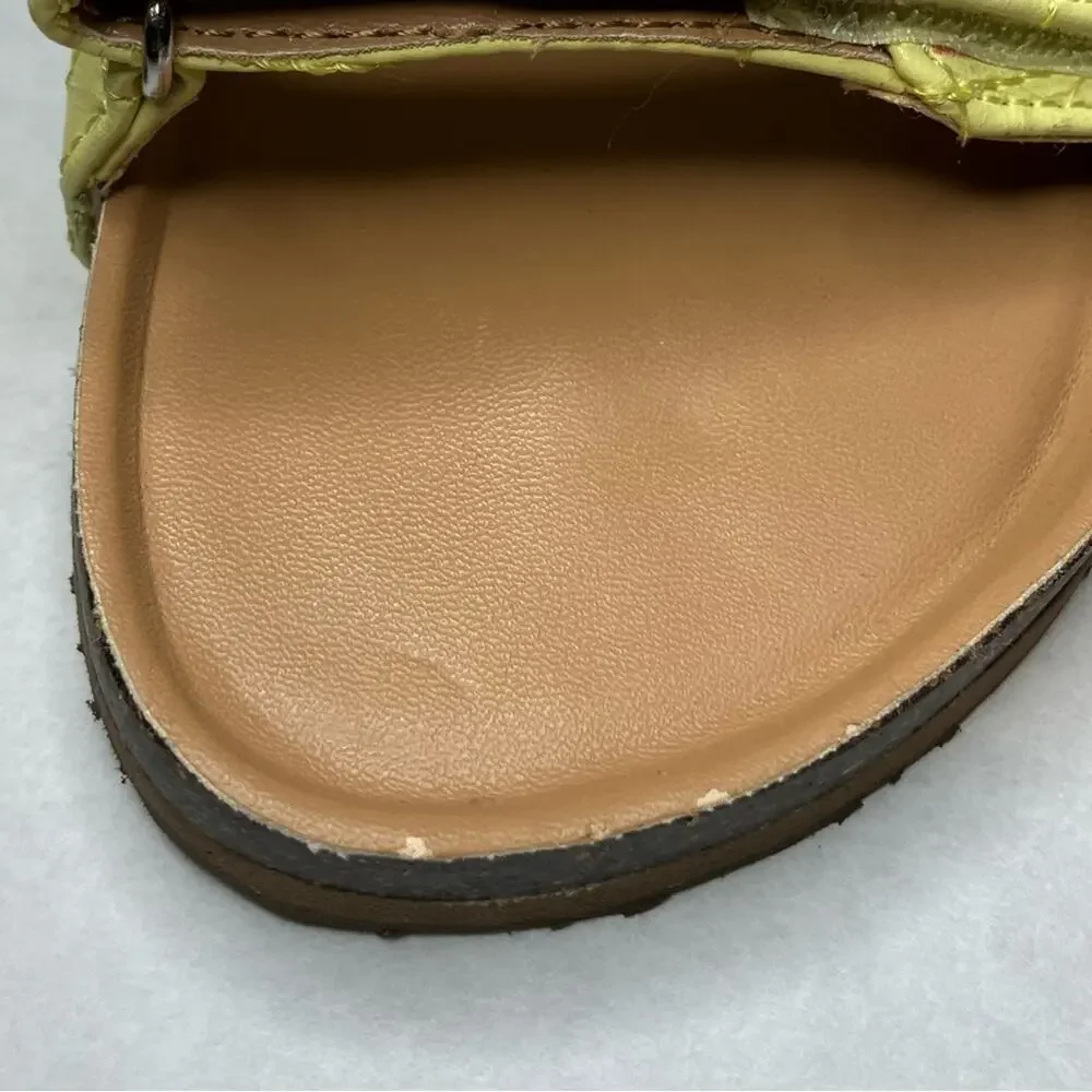 Treasure & Bond Lime green girls strap sandals summer shoes play wide‎ foot